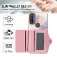 thumbnail image 3 of TECH CIRCLE Stylish Case for Motorola Moto Edge 20 Pro (6.7") - Premium TPU/PU Leather Phone Case [Built-in Wallet Feature] Lightweight Cute Marble Durable Cover, Colorful, 3 of 6