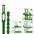 thumbnail image 3 of Landzoo One Reusable Plastic Fishbone Ties For Gardening Outdoor Indoor Bundling Wires Flowers With 20pcs Pack Two Sizes Included Practical Basic Rattan Clip For Garden, 3 of 5