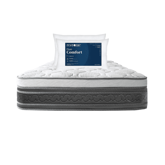 Colchon Individual Restonic Confort Ortopédico Anti-Estrés + 2 Almohadas Restonic