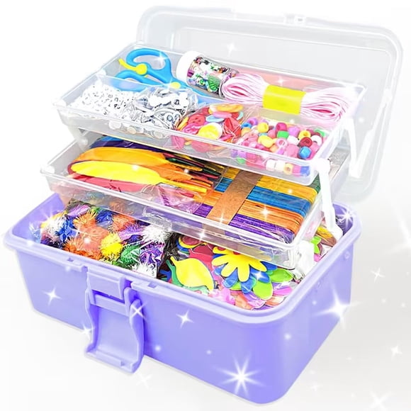 Craft Kit VLUSSO, 3000 piezas, suministros de manualidades para niños