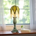 thumbnail image 4 of xiaojuande Tassel lampshade - Retro country style green bead tassel lampshade,18cm artistic atmosphere lampshade replacement lamp accessory for living room, 4 of 9