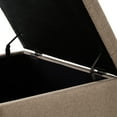 thumbnail image 5 of Linen Upholstered - Storage & Comfortable Seat - Home Office - Organize Office Supplies, 5 of 6