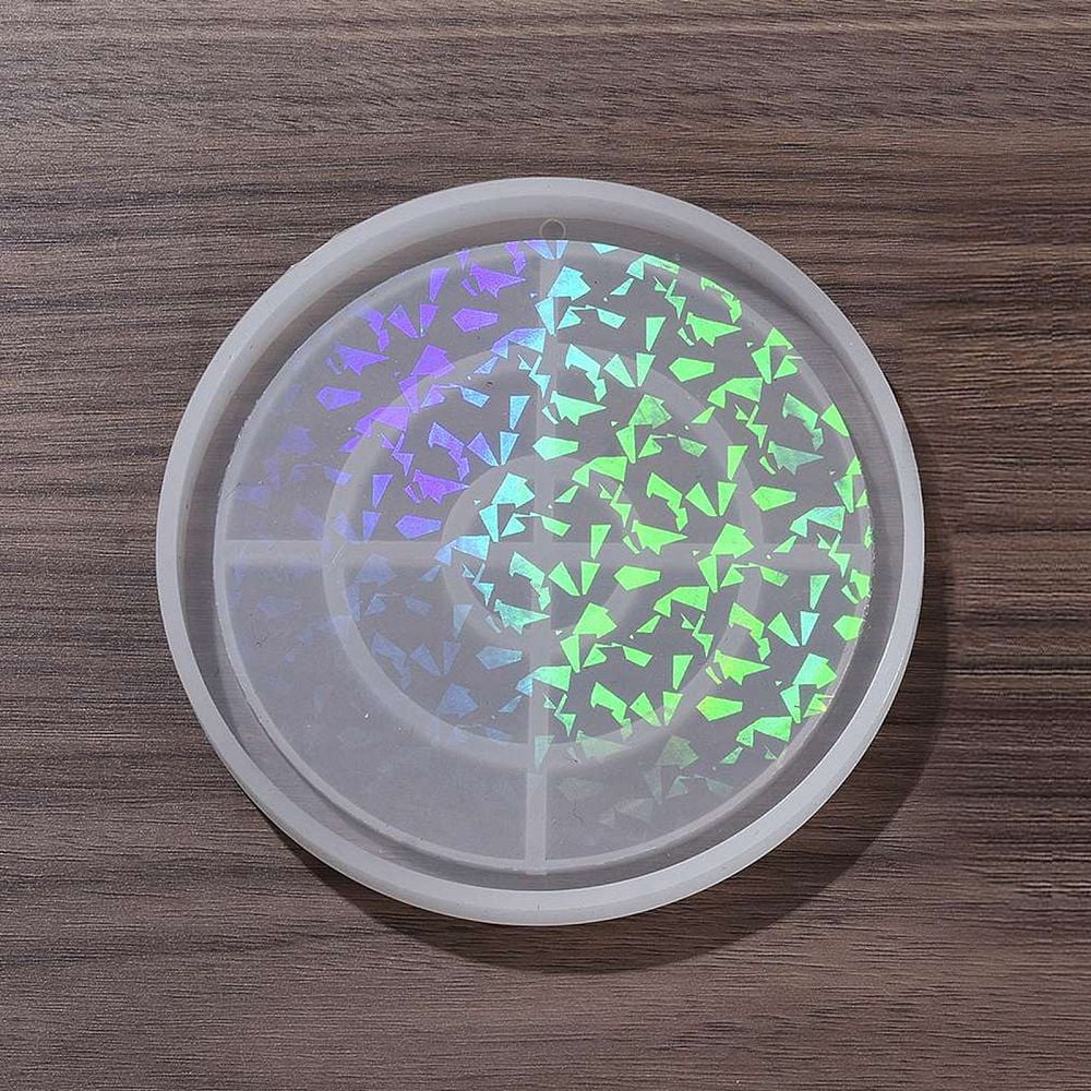 10 pc Silicone Laser Effect Cup Mat Molds Resin Casting Molds for UV Resin & Epoxy Resin Craft Making Round Pattern 117x11mm Inner Diameter: 111x10mm