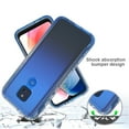 thumbnail image 5 of For Motorola Moto G Play Phone Case (2021), Mantto Full body Clear Cover PC + TPU Shockproof Anti-Scratch Gradient Bumper Rugged Two-layer Protection Cover for Motorola Moto G Play 2021 - Blue, 5 of 8