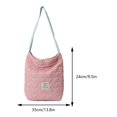thumbnail image 2 of Bolso Hobo de plumón para mujer bolso de mano versátil y hinchado bolso de compras, 2 of 9