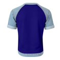 thumbnail image 6 of Helii Women's Color Block T Shirt – Raglan Sleeve T-Shirt, Crewneck Baseball Tee with Contrast Denim Sleeve, Loose Fit Soft Cotton Blend Casual T Shirts for Summer Blue,L, 6 of 6