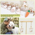 thumbnail image 4 of 12cs 6 Style Carrot Rabbit Cat Paw Locking Stitch Markers Alloy Enamel Charm Stitch Marker with 304 Stainless Steel Hoop Golden, 4 of 7
