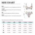 thumbnail image 4 of Kdxio Abstract Marble Texture Print Women's 2 Piece High Waisted Wrap Spaghetti Strap Summer Swimsuit Bikini Set-X-Large, 4 of 7