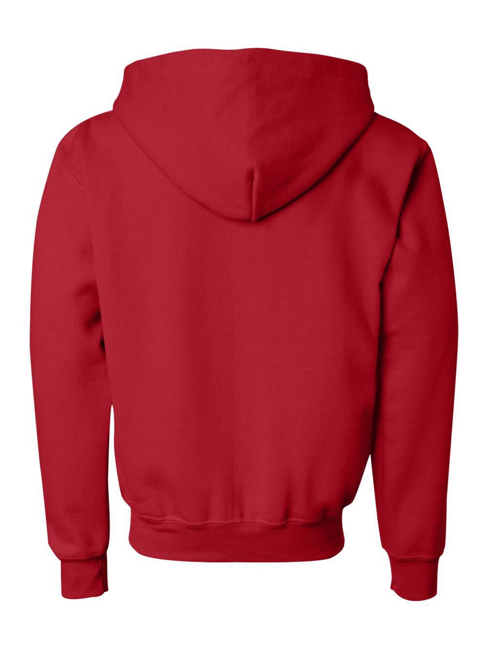 Gildan - Heavy Blend Youth Full-Zip Hooded Sweatshirt - 18600B - Red - Size: L