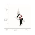 thumbnail image 2 of Auriga 925 Sterling Silver Black Red Enameled Boot Charm Pendant for Women(L-21mm, W-9mm), 2 of 4