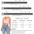 thumbnail image 3 of AWAYTR Women Rhinestone Buckle Belt - Crystal PU Leather Belts for Casual Jeans Dress, 3 of 8