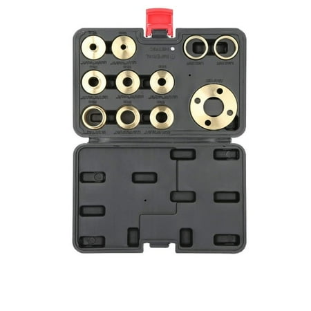 

11PCS Brass Template Router Guides With Lock Nut Adapter Template Guide Bushing
