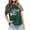 Dark Green, variant on Bibifish Womens T-Shirt Black Happy New Year Graphic Print Short Sleeve Soft Crew Neck tee Relaxed Fit Casual Holiday Party Festive Stylish top
