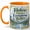 Orange, variant on Nature Makes Everything Better Coffee Mug, Mountain Lake Nature Mug, Outdoor Hiking Birthday Christmas Gift, Wildflower Forest Quote Art, 11 oz White Ceramic Coffee Cup Gift for Tea