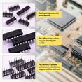 thumbnail image 4 of Kit De Surtido De IC, 66 Piezas 6P A 28P Mano De Obra Fina Pin Plano Zócalo DIP IC Fácil De Transportar Para Circuito, 4 of 7