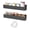 Black, variant on Adhesive Acrylic Spice Rack with Nano Double Sided Tape Wall Mount Organizer Clear Wall Spice Rack With Shelf Ends for Kitchen Cabinet Door - 2 Pack 12‘’ Shelves