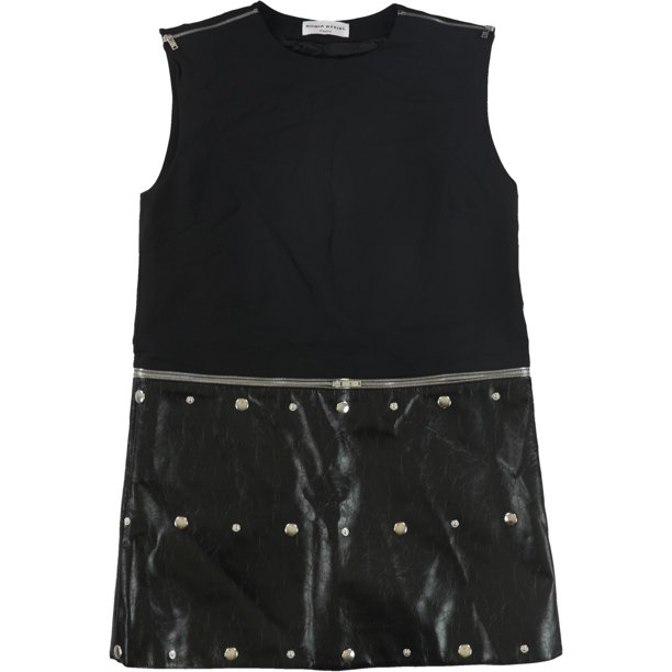 Vestido Midi con tachuelas Sonia Rykiel para mujer negro 42