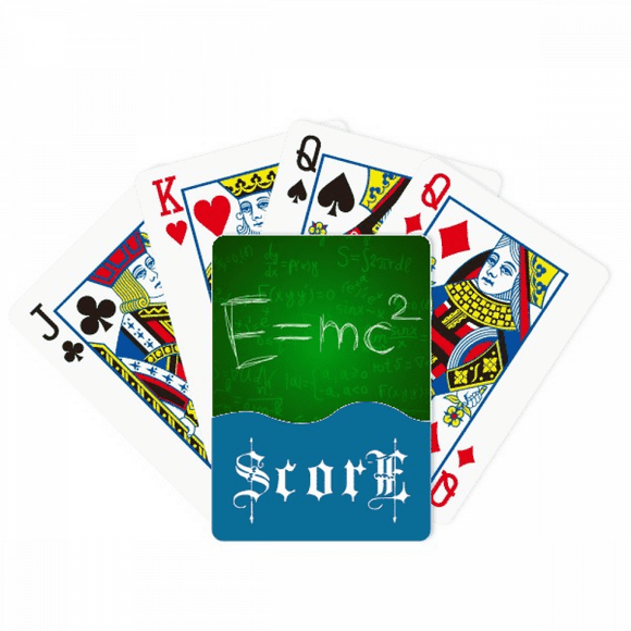 Formule de Science Physique Relativity Calcul Score Poker Carte à Jouer Index Jeu