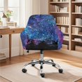 thumbnail image 2 of Whosucclay Forest Trees Galaxy Print Swivel Accent Chair Covers, Dustproof Stretch Dining Chair Slipcovers Universal Bar Stools Covers for Home Office, Living Room, Club, Vanity, 2 of 7