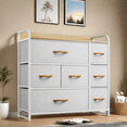 thumbnail image 6 of Uforic 7 Drawer Dressers Fabric Storage Tower for Bedrooms with Robust Metal Frame, Wooden Surface and Easy Pull Fabric Bins, 6 of 6