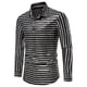 thumbnail image 1 of Tops para hombre Camisas Blusas Elegantes Camisas casuales de manga larga Sólido Moda Raya Bronceado Camisa con botones Disco Party Ball Ropa Camisa Odeerbi  ODB-5, 1 of 9