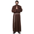 thumbnail image 4 of California Costumes Renaissance Friar Adult Costume, Large/X-Large Brown, 4 of 15
