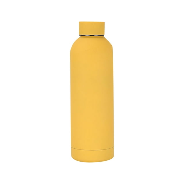 HOT!Maojin Botella de agua portátil para deportes al aire libre, taza aislada de boca pequeña de acero inoxidable de 500ml