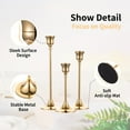 thumbnail image 4 of Juego de 6 portavelas NUPTIO Brass Gold Metal, 4 of 9
