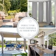 thumbnail image 3 of Home Fashions Indoor/Outdoor Solid Tab Top Single Panel Window Curtain Drape x &#, 3 of 9