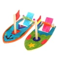 thumbnail image 3 of 6PCS Wood Boat Toy Creative Blank Paint DIY Educational Toy Craft DIY Wood, 3 of 10