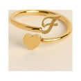 thumbnail image 2 of Xihbxyly Anillos de Inicial de Oro, Anillo Apilable con Letra Abierta, Joyería Ajustable con Alfabeto, Regalos Personalizados Únicos, Accesorio de Moda para Mujer, Perfecto para Mamá o Novia., 2 of 3