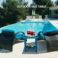 thumbnail image 7 of Nalone 2-Layer Outdoor Side Table, HDPE Weather-Resistant Adirondack Outdoor Coffee Table for Living Room Bedroom, Outdoor Side Table, Patio End Table Outside, Navy Blue, 7 of 7