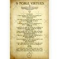 thumbnail image 2 of AatoeaX 9 Noble Virtues Poster Modern Wall Art Canvas Poster – Aesthetic Print for Home, Office, or Apartment Decor,11"x14"or14"x11",Unframe, 2 of 4
