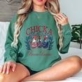 thumbnail image 5 of 4th of July Sweatshirt - Chicka Boom Boom Funny Patriotic Chicken Graphic Pullover - USA Stars Stripes Fireworks Farm Animal Shirt, 5 of 7