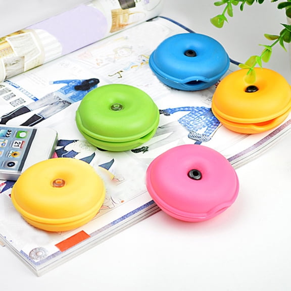 Naierhg Cute Turtle Shell Rubber Cable Cord Wrap Wire Winder Earphone Organizer Holder