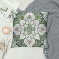 thumbnail image 2 of Aesthetic Floral Throw Pillow Covers Bohemian Mandala Pillow Covers for All Ages, Paisley Flower Cushion Covers, Boho Cushion Cases Green White Grey, 2 of 5