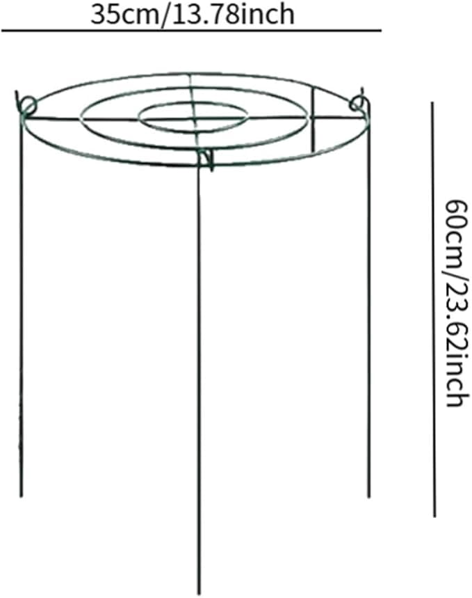 Peony Cages Set,Peony Cages and Supports 3 Pack, 12x16 Inch Heavy Duty Plant Support Cage Set for Peonies, Roses & Tomatoes – Garden Stakes & Plant Cages for Outdoor Plants