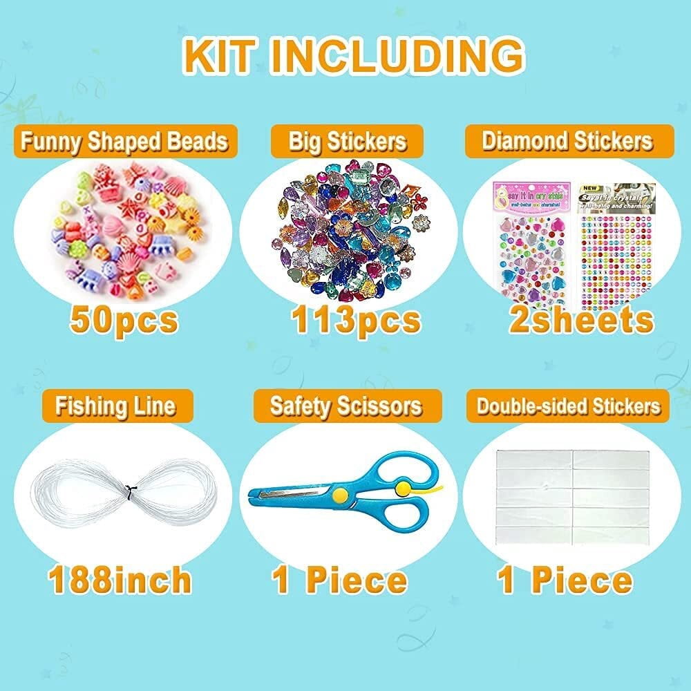YANSION 1000Pcs DIY Arts and Crafts Supplies Craft Art Supply Kit, DIY Crafting Collage Arts Set, Educational Toy Set