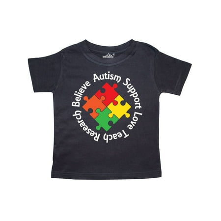 

Inktastic Autism Awareness Month Puzzle Piece Gift Toddler Boy or Toddler Girl T-Shirt