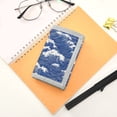 thumbnail image 7 of JIALIOU Nylon Trifold Card Wallet with ID Window Zipper Pocket for Men Women Teen Blue White Wave, 7 of 7