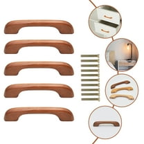 WHAMVOX  5 Set Cabinet Handles Dresser Drawers Wooden Pulls Door