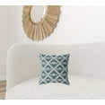 thumbnail image 3 of HomeRoots 417431 5 x 16 x 16 in. Dark Blue & Gray Zippered Geometric Indoor & Outdoor Throw Pillow, 3 of 5