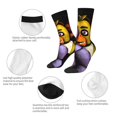 thumbnail image 4 of Saiise Five Nights At Freddy'S Funny Socks Men Women Adults Novelty Graphic Crew Tube Socks Crazy Design Casual Dress Socks for Sports,Running,Travel, 4 of 7