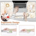 thumbnail image 2 of MOSISO Desk Mat Keyboard Mouse Pad Set, Large Gaming Mouse Pad&Keyboard Wrist Rest&Mousepad with Wrist Rest&Coaster, Ergonomic Non-Slip Home Office Mousepad with Memory Foam, 2 of 7