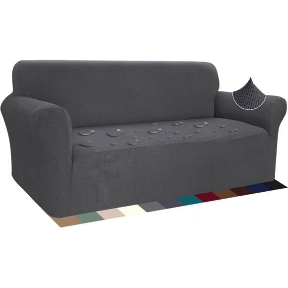 Stretchable Waterproof Sofa Cover Combo Triple Grey Dark