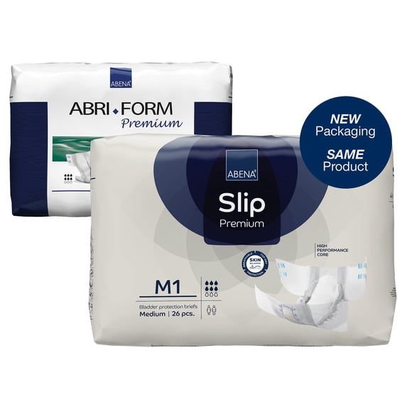 Abena Abri-Form Premium M1 Adult Incontinence Brief M Moderate Absorbency Contoured, 43061, 26 Ct