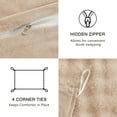 thumbnail image 2 of EMME Faux Fur Duvet Cover Queen Size, 3 Pieces Ultra Soft Fluffy Comforter Cover, Cozy Warm for Winter, Luxury Elegant Shaggy Bubble Bedding Sets , 1 Duvet Cover & 2 Pillow Shams (Queen, Camel), 2 of 6