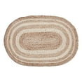 thumbnail image 6 of VHC Brands Jute Rug Half Circle with Pad, Natural and Crème, 16.5x33, 6 of 10
