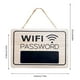 thumbnail image 2 of Casa Colgante Decoraciones Tienda Hotel Lugares Públicos WIFI Contraseña Aseo Puerta de Madera Signo Decoraciones de la pared del hogar, 2 of 3
