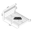 thumbnail image 7 of Aideliz Knotty Oak Wood Frame Queen Bed With Headboard, 7 of 7